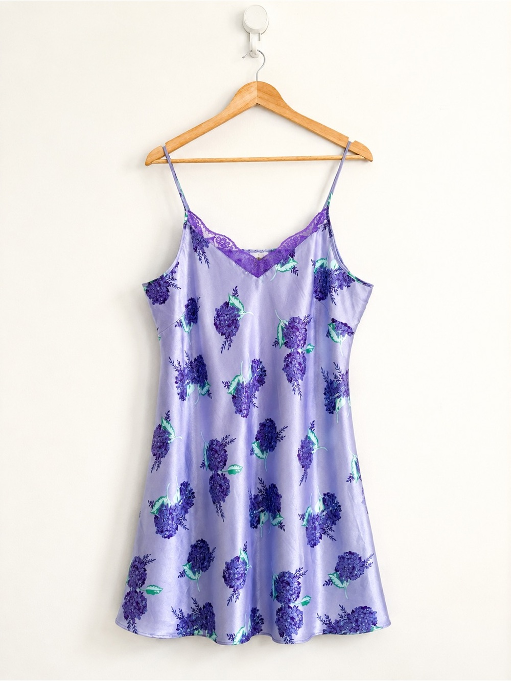 Vintage 90s Delta Burke Lilac Floral Slip Dress - Coquette Fairycore - Size 1X